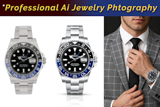 do jewelry retouching and ai jewelry product photography