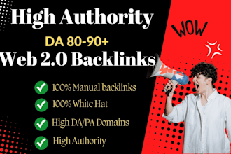do manually high authority profile backlinks and web 2 0 in advanced way