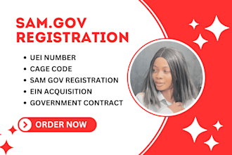 do sam gov registration, cage code and uei application,  for government contract