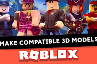 make any 3d roblox model for your game