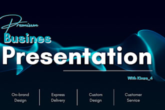 design a premium business powerpoint presentation