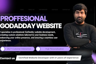 design or redesign godaddy website a business website godaddy