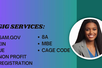 do ein sam gov, uei mbe 8a, 501c3, non profit business registration