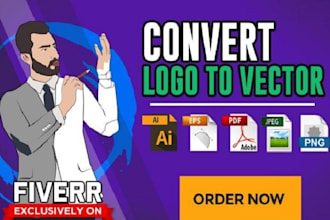 convert your logo to vector ai, eps, pdf, psd, jpg, png
