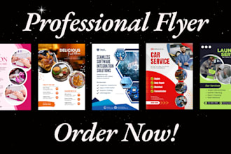 design amazing business, event, and marketing flyer