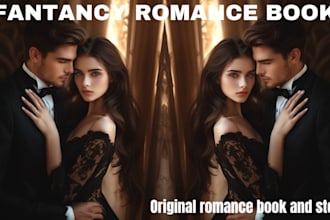 ghostwrite your romance story storydesign and high quality romance book cover