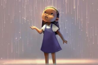 draw african american children story book illustration