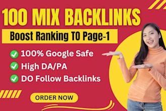 do 200 mix seo backlinks with high da pa and