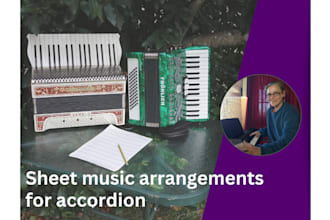 transcribe and arrange any music for your accordion