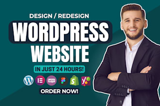 design, build wordpress website development redesign, rebuild, clone website