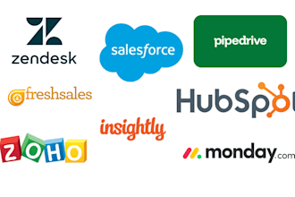 setup salesforce zoho zendesk freshsales monday pipedrive crm for your business