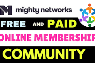 setup online community premium membership website on mighty networks