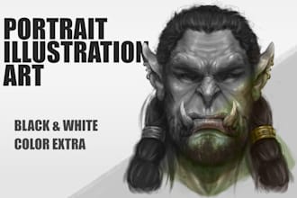 portrait illustration digital art