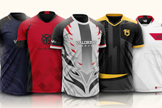 design custom esports jerseys and sublimation sportswear