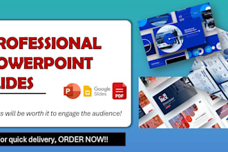 create and design presentation slides for your project