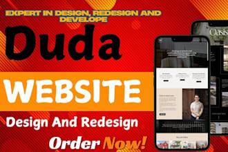 create clone design duda website using duda builder
