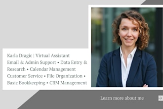 provide expert virtual assistant support for admin, marketing and ecommerce