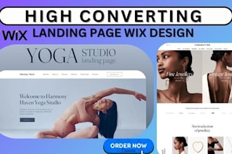 build wix website design wix landing page website