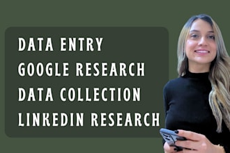do data entry, research, transcription