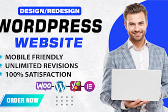 create clean and responsive wordpress website