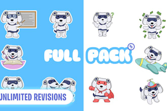 create custom mascot designs and unique stickers for your brand