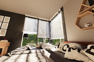 modern architectural design and 3d visualization