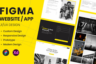 craft custom responsive figma design, ui ux design, mobile app and websites