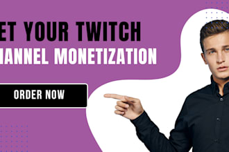 complete your twitch channel for monetization