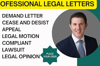 draft lawsuits , legal motions , appeals , court, disputes and legal letters