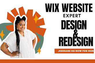 do wix website design or redesign wix website or wix online store