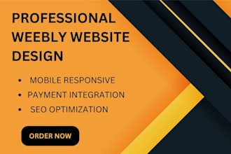 design a responsive wix, weebly, and wordpress business website