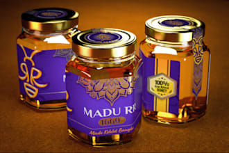 do 3d product packaging design, product label, mockup design, mailer box, pouch