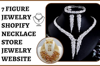 design 7 figure jewelry shopify store necklace store jewelry website