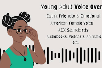 record a young HQ american female voice over