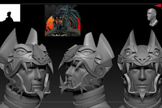 sculpt quality 3d mask, full cosplay suit, 2dto3d helmet armor wearable helmet