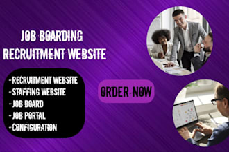 develop recruitment word press website, job board site, agency staff hiring site
