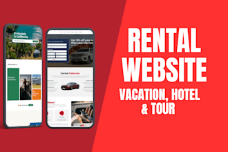 design vacation rental, hotel tour booking website set up airbnb smoobu expedia