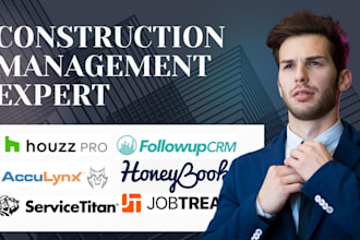 houzz pro acculynx honeybook followup CRM servicetitan jobtread construction CRM