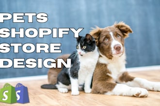 pet shopify store, pet supplies shopify store, pet accessories store design, pet