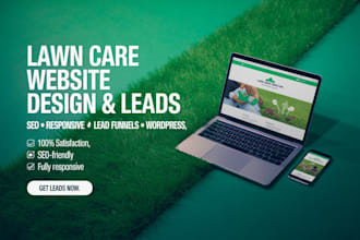 lawn care leads lawn care website lawn care landing page landscaping website