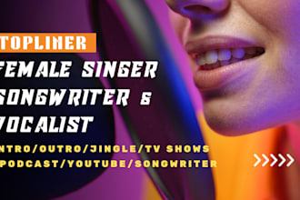 create an intro and outro music jingle for radio, shows, tv, podcast or youtube