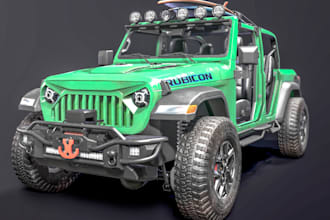 3d rc car model, 3d rim wheel, 3d tire, 3d airbag, 3d bumper modeling printing