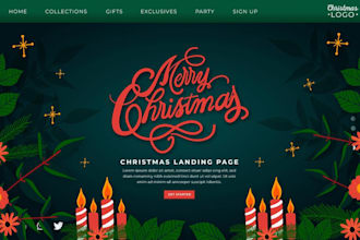 create custom holiday themed social media graphics