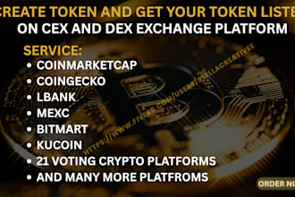 fast track your token, ico listing, coin listing on coinmarketcap, coingecko