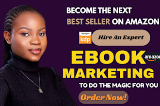 professional ebook marketing, audiobook amazon kindle book promotion for sales