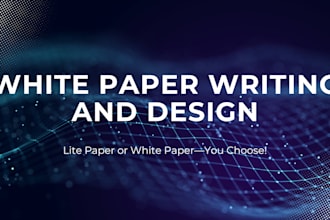 write and design crypto white paper, ico blockchain nft meme coin white paper