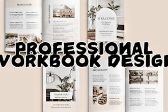design printable workbook interactive pdf book lead magnet cookbook ebook design