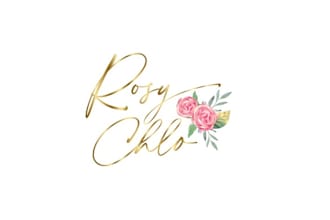 design shabby chic romantic floral logo