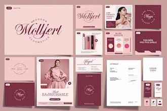 signature a brand identity kit or style guide with your story, voice, tone, logo