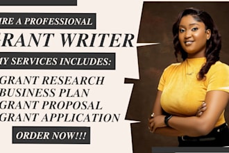 professional grant writer for child care, education, nonprofit business, health